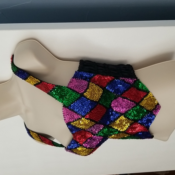 Bali Chic Sequin Top One size (see pics and measurements) - Picture 3 of 10